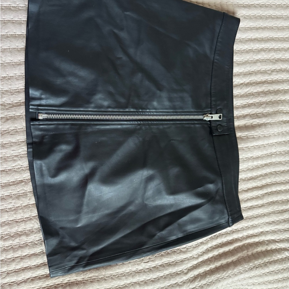 All Saints Black Mini A-line Skirt for Night Out